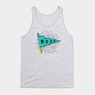 Nerd and Proud - Flag Banner Pennant for artists, animators, illustrators, and designers Tank Top